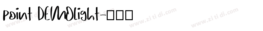 point DEMOlight字体转换